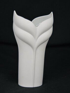 Rosenthal Vase Germany Calla Lily Uta Feyl Studio Linie Matte White Porcelain